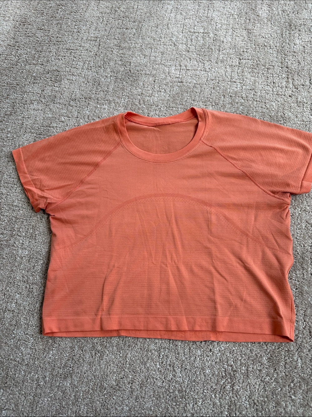 🍋 Lululemon Swiftly Tech Cropped Short Sleeve shirt size 12